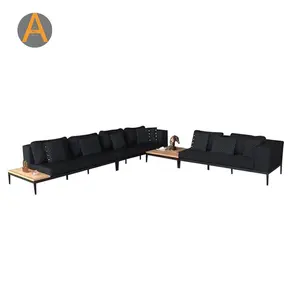 Modernes Gartens ofa Terrassen möbel Lounge Olefin Matratze modulares Außen sofa