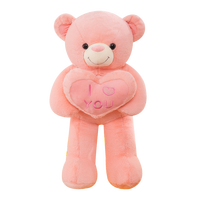 Ours en peluche géant avec cœur d'amour, jouet en peluche coloré, cadeau idéal pour la Fête des Mères, vente chaude
