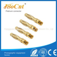 Conector USB de Cobre Puro Jbocnt JB-A-050 de 2.5mm con Rosca Tipo Linterna, Conector Banana de Alta Estabilidad de 10A para PCB, Conectores de Bronce Fosforoso