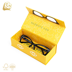 Caja de gafas de sol individual personalizada con forma de libro, embalaje magnético, cajas de gafas de sol de cartón múltiple con cierre magnético - Product Image 1