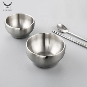 Cấp Thực Phẩm Thép Không Gỉ Gạo, Bát Súp Bát Hai Tầng Cách Nhiệt Phục Vụ Bát Đặt - Product Image 4