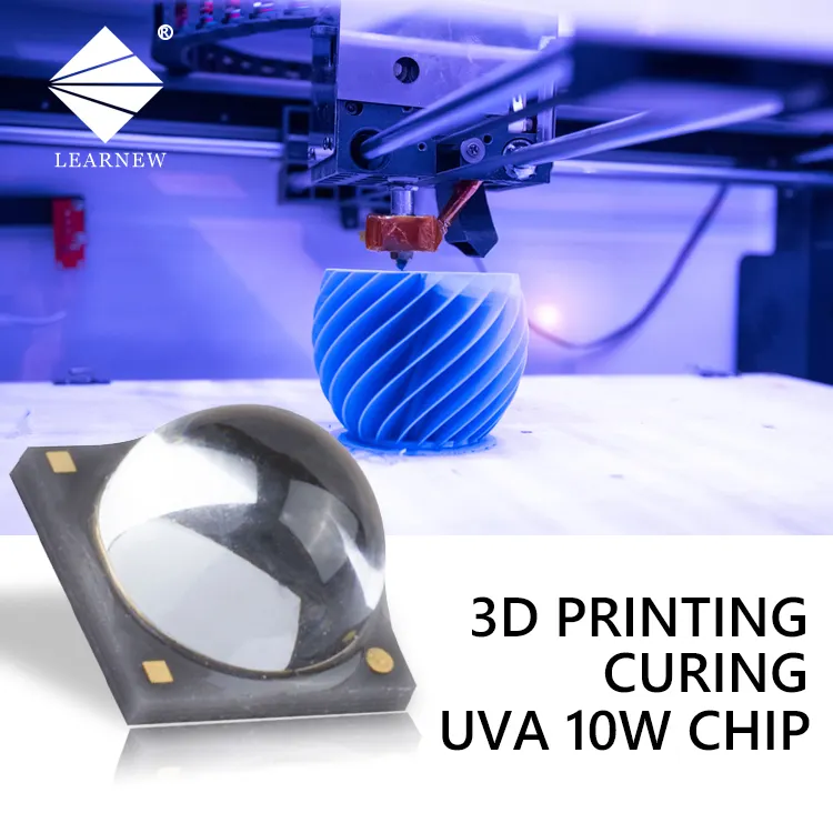 3D Printer Gebruik High Power Chip Led Uva Curing 3W 3535 10W 6868 100W 300W 500W 365nm 385nm 395nm 405nm Ultraviolet Uv Led Chip