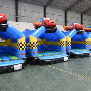 Coche de carreras Castillo hinchable Niños Jumper Bouncer Pequeña Casa de rebote de salto inflable Comercial Blue Jumper para alquiler de fiesta - Product Image 6