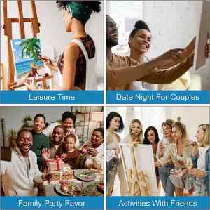 Kit de Pintura en Lienzo de 8x10 con Tema de Playa para Mujer, al por Mayor, para Adultos, BSCI - Product Image 2