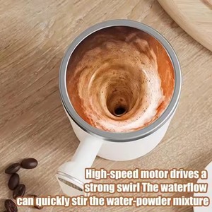 Taza Mezcladora Automática de Café de 380 ml, Mini, Impermeable, Apta para Alimentos, Recargable por USB, Magnética, Venta al Por Mayor - Product Image 4