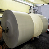 Gulungan stiker kertas adhesi kertas cetak Label Roll 80gsm Semi Gloss kertas perekat diri stiker untuk Printer Laser
