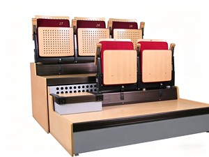 <span class=keywords><strong>Gradas</strong></span> telescópicas móviles retráctiles manuales y eléctricas JUYI JY-780 con asientos de plástico - Product Image 2