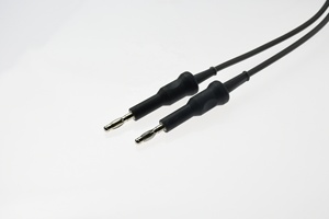 Kls MartinまたはValleylabfor Bovie用の再利用可能な双極鉗子ケーブルシリコンL = 3-m - Product Image 5