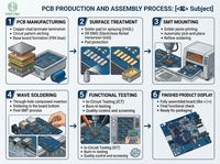 PCBA de Control Automotriz Estándar HRPCBA IATF16949 |   Conector multipin de alta resistencia para placa base |   Electrónica OEM/ODM de Alto Volumen