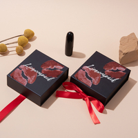 LionwrapacK Scatola Personalizzata a Forma di Libro per Rossetto, Confezione Cosmetica con Inserto in EVA, Lussuosa Confezione Regalo per Trucco