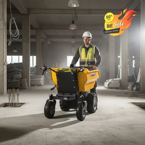 Chariot à main mini pliable pas cher en promotion, livraison gratuite, homologué EPA CE EUR5, chariot basculant à deux roues pour ferme et jardin - Product Image 3