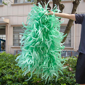 Venta caliente <span class=keywords><strong>2</strong></span> <span class=keywords><strong>metros</strong></span> <span class=keywords><strong>de</strong></span> largo cola <span class=keywords><strong>de</strong></span> gallo Samba Boa danza pluma Boa teñido patrón puesta en escena fiesta decoración precio <span class=keywords><strong>de</strong></span> fábrica - Product Image 1