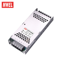 Alimentation à découpage mince MWEL 5V 40A 60A 80A 200W 300W 400W 100-240VAC pour écran LED couleur, garantie 5 ans
