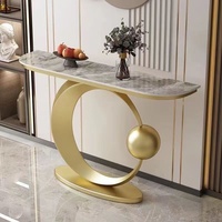 Meuble de salon moderne en métal, table de contrôle pour couloir, table d'entrée, console multifonctionnelle pour la maison