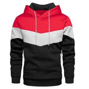 Sweat-shirts à capuche pour hommes, vêtements décontractés, pull-over, logo personnalisé OEM, 100% coton, imprimé, sweat-shirt à capuche trois tons - Product Image 4