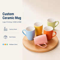 Mug en céramique mate 350 ml, couleur unie, design sublime, sans BPA, sans danger pour les aliments, passe au lave-vaisselle, option logo personnalisé pour la maison, le bureau ou comme cadeau