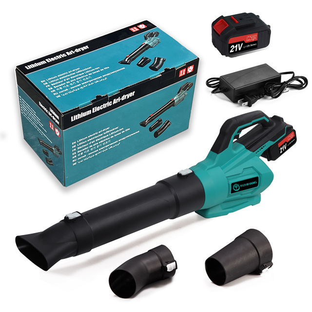 Battery Electric Leaf Blower Cordless and Charger 500CFM/130MPH 6 Speed Modes 3.0Ah Battery Powered Lightweight Blowers Leaves