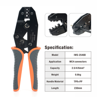 Kit d'outils de sertissage de câbles solaires photovoltaïques IWS-2546B pour connecteurs solaires IWS4 avec dénudeur et coupe-câbles