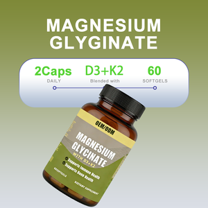 Suplemen Kesehatan Imun & Tulang untuk Dewasa Magnesium Glisinat D3 + <span class=keywords><strong>K2</strong></span> Softgels 60 Kapsul |   Pemasok Grosir Label Pribadi OEM/ODM - Product Image 4
