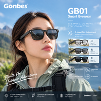 Lunettes audio intelligentes OEM Bluetooth 6.0 à oreilles libres avec réglage de teinte à 3 niveaux et assistant vocal
