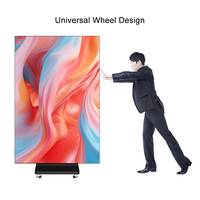 Écran d'affichage LED pliable à 3 volets avec affichage double face, sans soudure, P2.5, écran publicitaire sur pied pour magasin de détail
