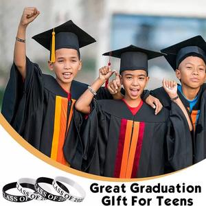 Pulsera de Silicona Ecológica Personalizada con Impresión Serigráfica para Celebración Maestro-Alumno, Graduación, Promoción, Tamaño Personalizado 2026 - Product Image 6