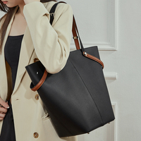 Sac à main en cuir de vachette pleine fleur, personnalisable, structuré, moderne et classique, pour femme, idéal pour le bureau, OEM