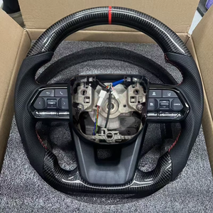 Volant en fibre de carbone pour <span class=keywords><strong>Toyota</strong></span> Hilux N70 N80 Land Cruise Prado 120 LC79 LC70 LC200 <span class=keywords><strong>Corolla</strong></span> Fortune Volant de voiture - Product Image 6