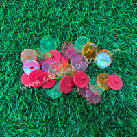 Haute Qualité Logo En Plastique Peinture Marqueurs De Balle De Golf ABS HIPS Transparent Couleur Assortie Marqueurs De Position De Balle De Golf 15/16 "24MM