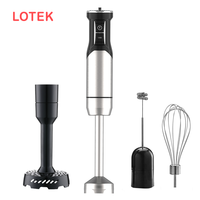 Mixeur plongeant portatif 1200W avec accessoires : Lame en acier inoxydable avec mixeur plongeant 7 en 1