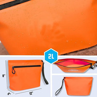 Op maat gemaakte TPU PVC softback mode outdoor reis make-up tasjes verzegelde zwem telefoonhoesje cosmetische toilettas droge tas heren waterdicht