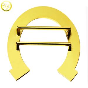 Spuitgieten Riem Hardware Custom Hoefijzer Logo Reliëf Gesp Richter Onderdelen Voor Lederen Tailleband - Product Image 3