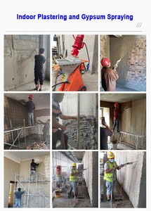 220V/380V Customizable Voltage Fully Automatic Dry Wet Model Gypsum Plastering Spraying Machine Mini Wall Mortar Plaster Sprayer - Product Image 6