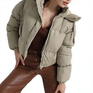 Veste matelassée pour femme respirante, personnalisable avec votre logo, en peau de mouton, toile et nylon, prix ajustable, meilleure vente, haute qualité, faible MOQ - Product Image 1