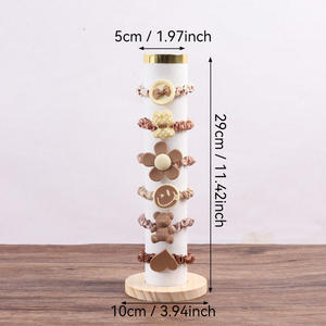 Support de rangement vertical pour affichage de bijoux tête <span class=keywords><strong>corde</strong></span> cheveux chouchou cylindrique Bracelet <span class=keywords><strong>anneau</strong></span> compteur support accessoires accessoire - Product Image 3