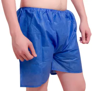 Cuecas descartáveis massageadoras, cuecas descartáveis boxer não tecido descartáveis para homens de spa