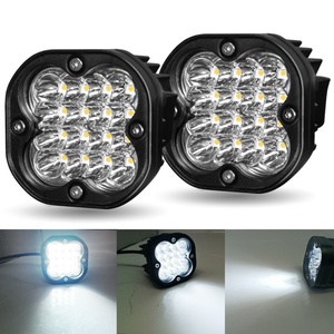 Nouveau Phare de Travail LED 24V pour Camion et Voiture, Projecteur LED 4 rangées 16 LED, Lampe d'Ingénierie pour Modifications Automobiles - Product Image 4
