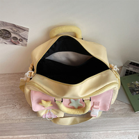 Sac de voyage de week-end tendance à blocs de couleur, grande capacité, avec compartiment à chaussures et séparation sec/humide, sac de sport