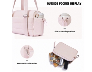 Nouveau sac de sport et de yoga en nylon résistant à l'eau, avec compartiment sec/humide séparé, pliable, grande capacité, pour la gym et <span class=keywords><strong>les</strong></span> voyages - Product Image 5