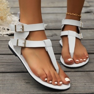 New Design Flat Women <b>Sandals</b> Strap Clasp Low Price Factory Direct Beach <b>Sandals</b> Slippers - Product Image 2