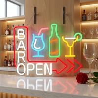 Panneau néon LED Zhilin à prix d'usine, personnalisable en acrylique/acier inoxydable, étanche IP65, taille/couleur personnalisables pour bar, avec certifications CE RoHS