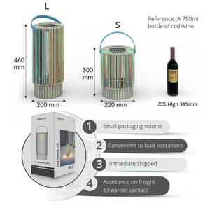 Sigarten CE FCC automatique marche et arrêt extérieur étanche solaire et USB charing intelligent led lanternes de sol de <span class=keywords><strong>jardin</strong></span> en rotin - Product Image 6