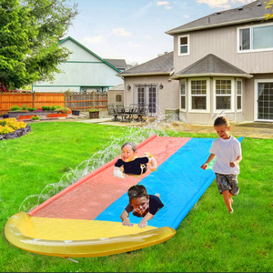 Claquettes gonflables personnalisées pour enfants, adultes, course <span class=keywords><strong>de</strong></span> jardin, claquettes d'eau pour <span class=keywords><strong>2</strong></span> personnes, <span class=keywords><strong>tapis</strong></span>, chemins d'eau - Product Image 4