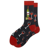 Chaussettes mi-hautes en coton unisexe fantaisie pour homme, motifs vélo, bibliothèque et lumières féériques, collection automne – Nouveauté en promotion