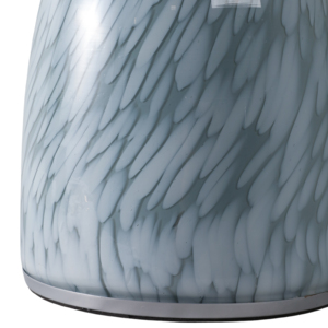 Tavolino in vetro con corpo decorato con motivi artistici per l'arredamento di ufficio, soggiorno, comodino o tavolino da notte - Product Image 5