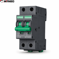 Disjoncteur solaire photovoltaïque Wanbo-478 SL7N 2P 250V 1000V DC ignifuge pour rail DIN