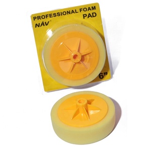 Fabbrica di Guangzhou Giallo 6 pollici Professionale In Acciaio <span class=keywords><strong>Spugna</strong></span> di <span class=keywords><strong>Lucidatura</strong></span> Pad Pad per <span class=keywords><strong>Auto</strong></span> - Product Image 1