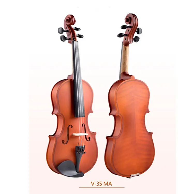 Hot selling handmade 4/4 Size matt violin with case made in china