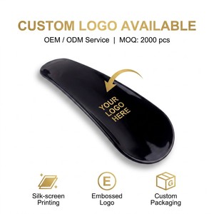 Calzascarpe Curvo Ultra-Corto in PP da 10 cm (4 Pollici) Personalizzato, Inserto per Scatola Regalo Senza Foro, 16 Colori, Logo Personalizzato OEM, MOQ 2000 Pezzi - Product Image 2