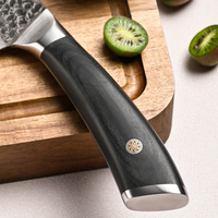 8 inch 67-laags Damascus staal VG10 kern koksmes ultra scherp Japans kookmes zwart titanium plating Pakka houten handvat